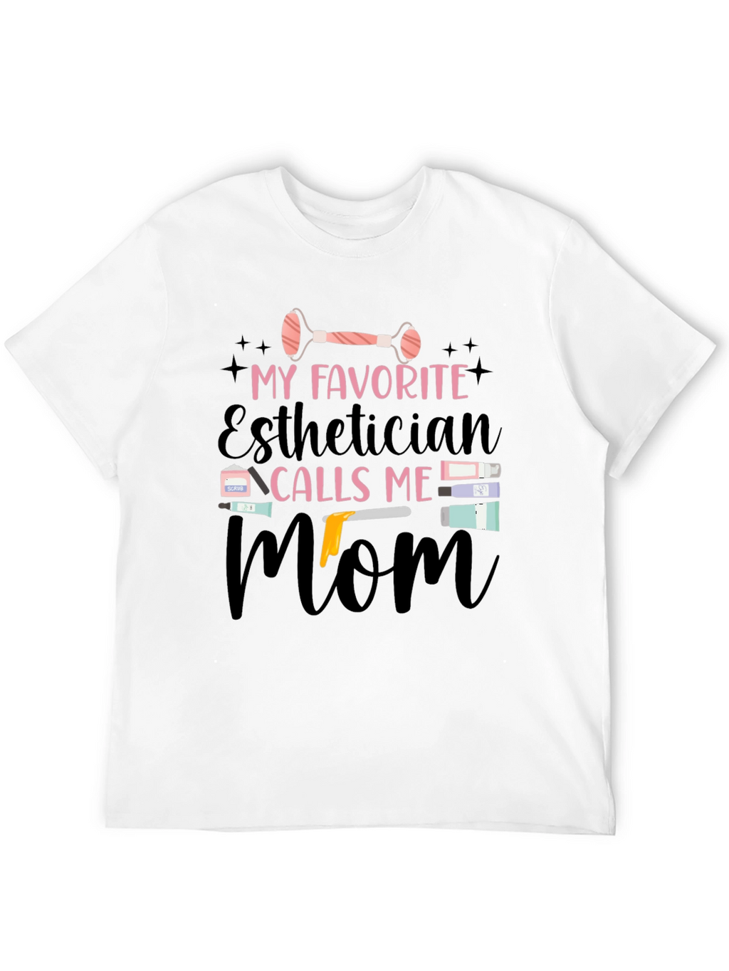 Esthetician Mom Black T-Shirt