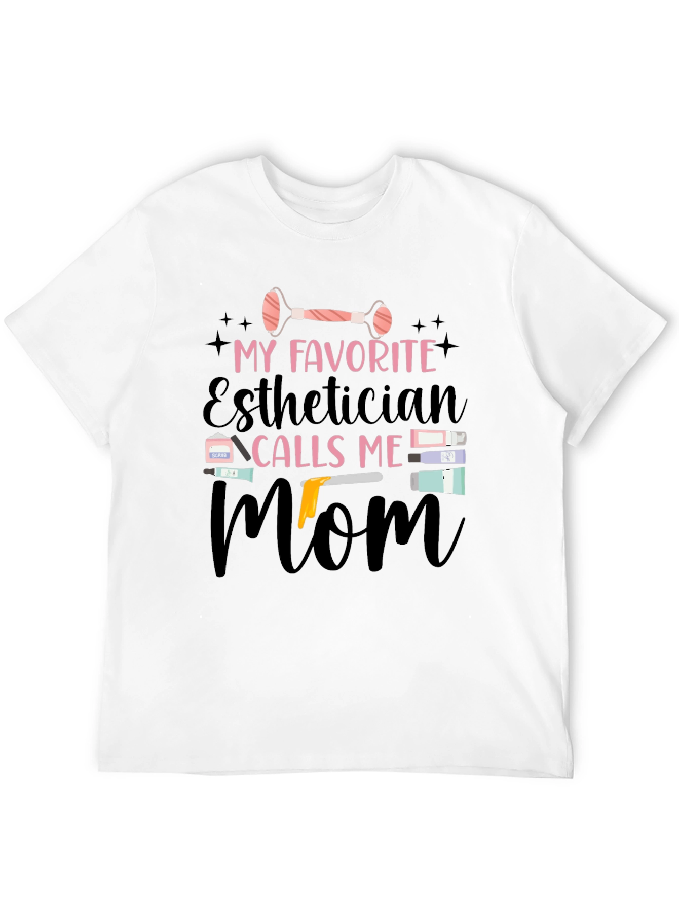 Esthetician Mom Black T-Shirt