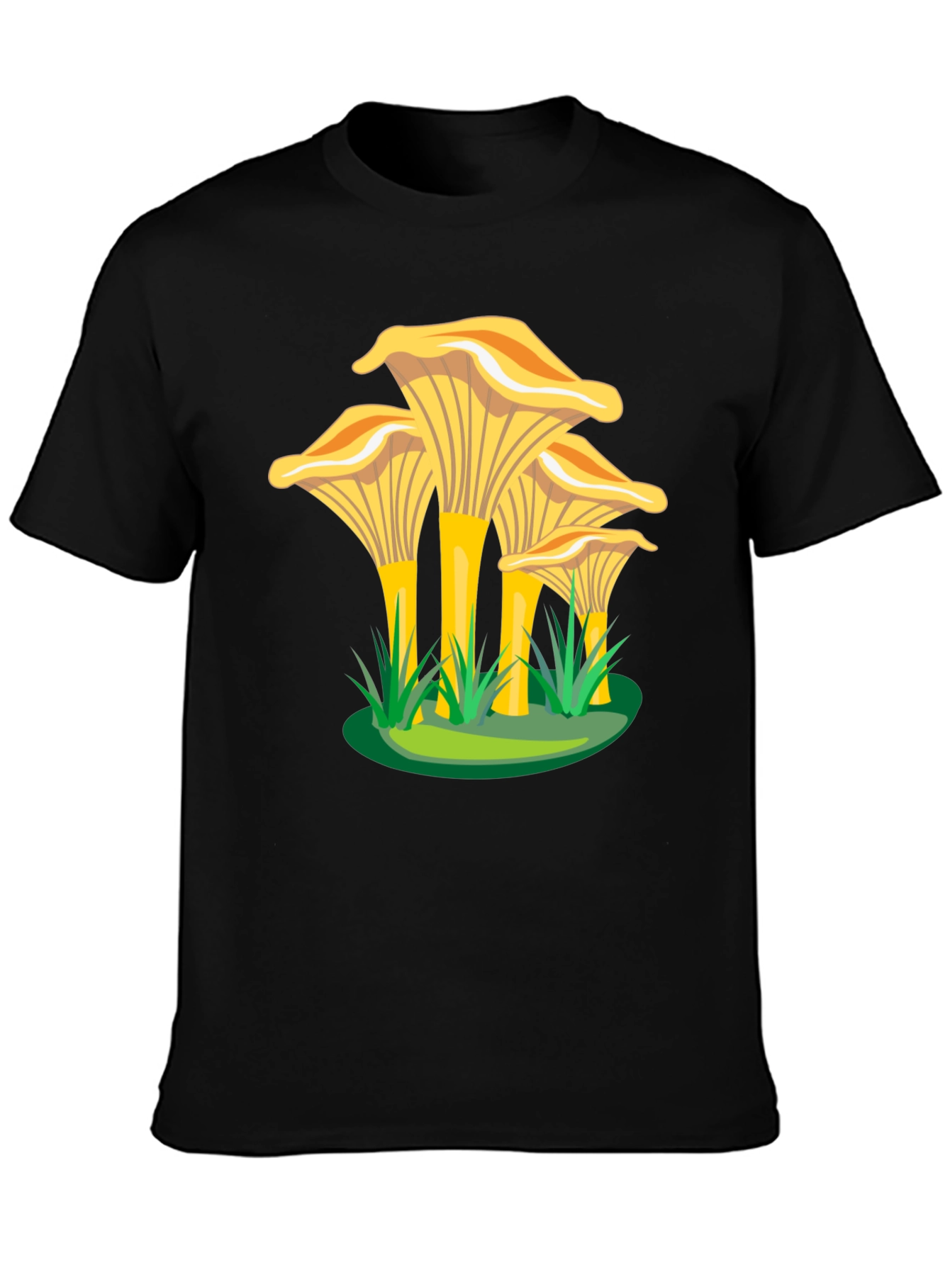 Chanterelle Mushroom Graphic Tee - Nature Lovers T-Shirt