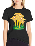 Chanterelle Mushroom Graphic Tee - Nature Lovers T-Shirt