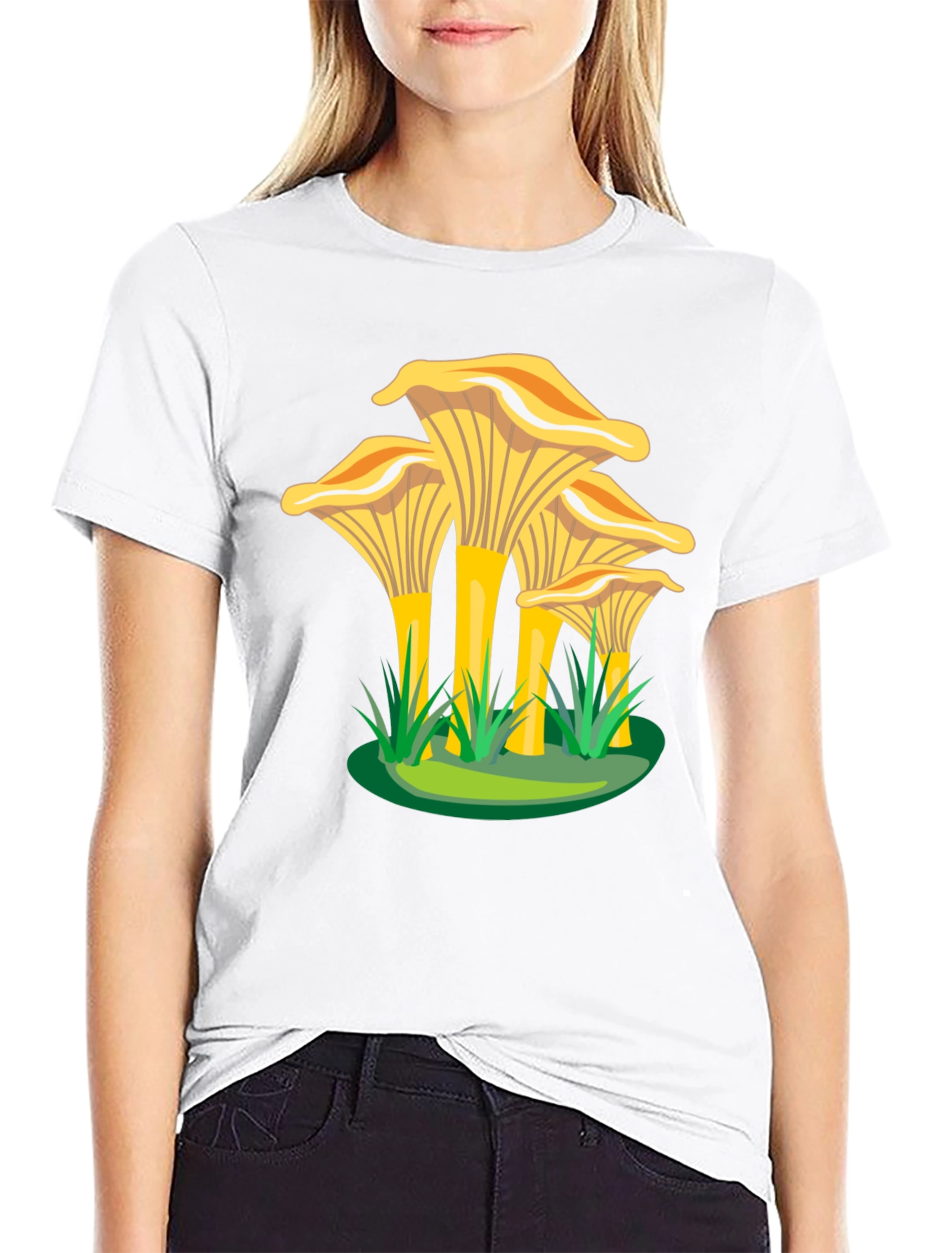 Chanterelle Mushroom Graphic Tee - Nature Lovers T-Shirt