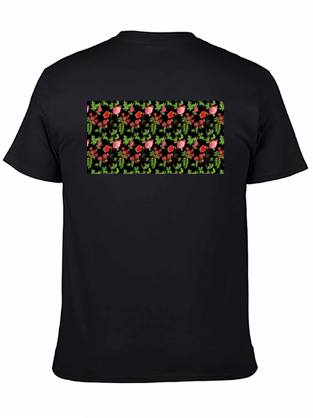 Floral Black T-Shirt