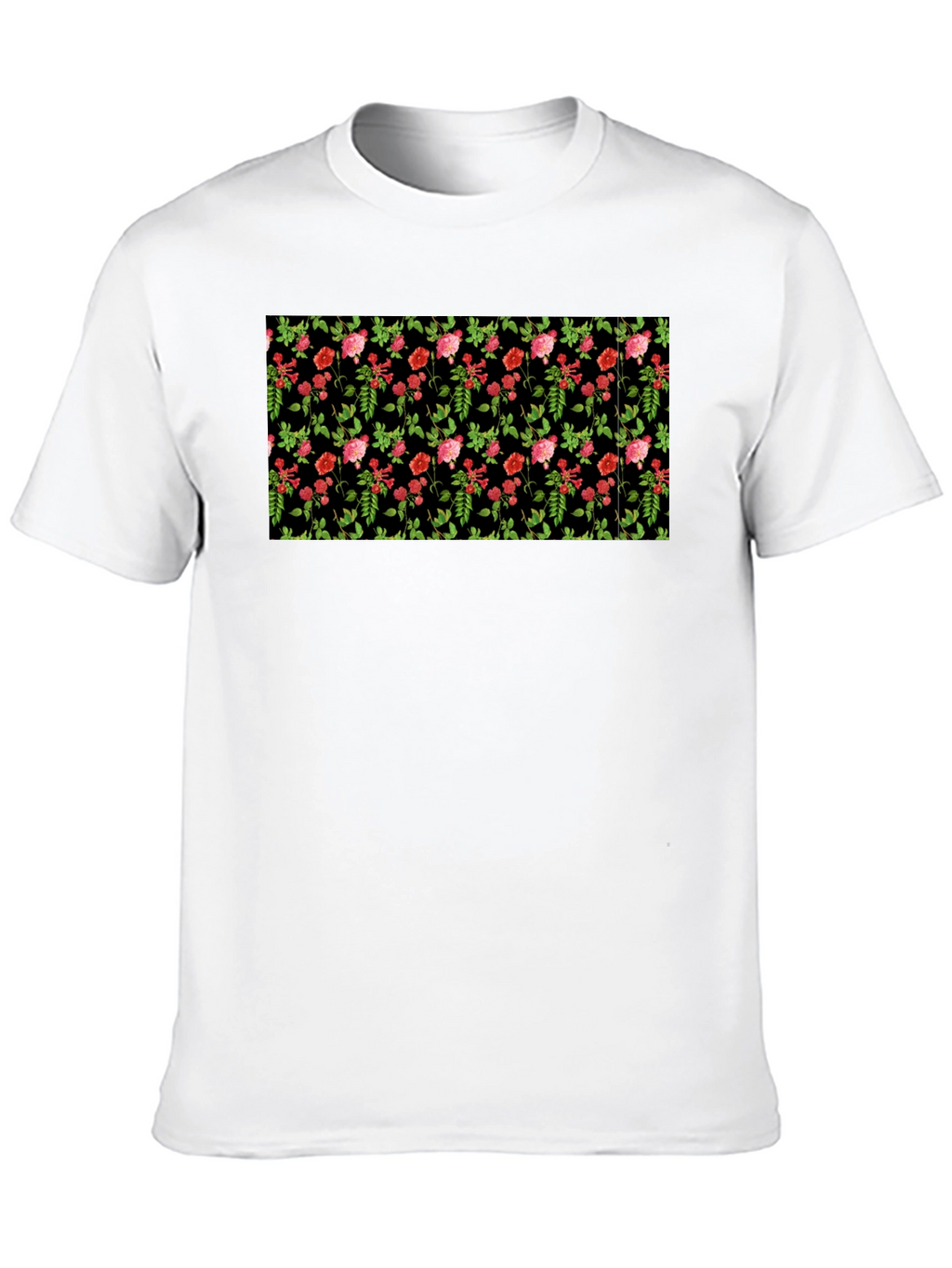 Floral Black T-Shirt