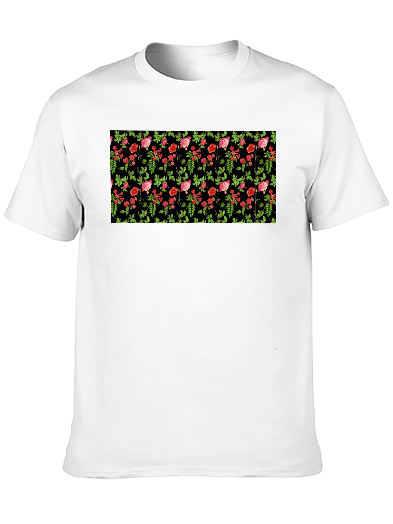 Floral Black T-Shirt