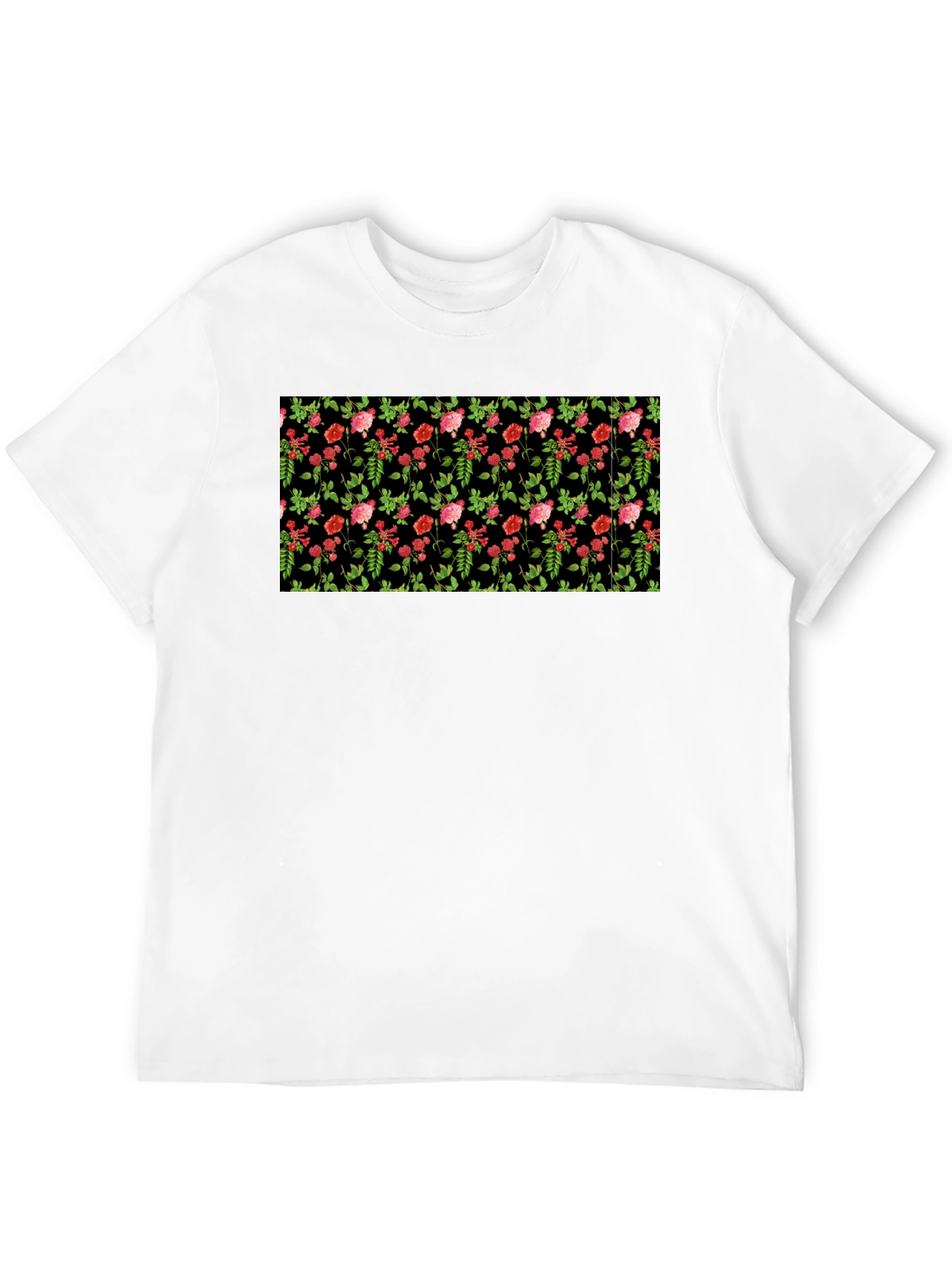 Floral Black T-Shirt