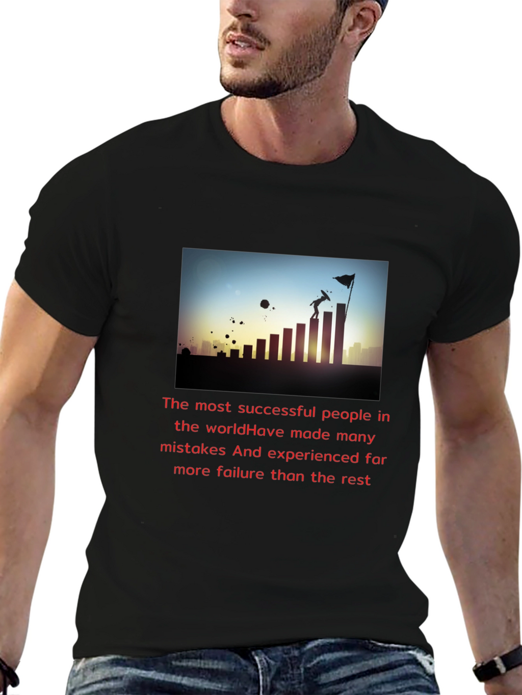 Motivational Success T-Shirt - Black