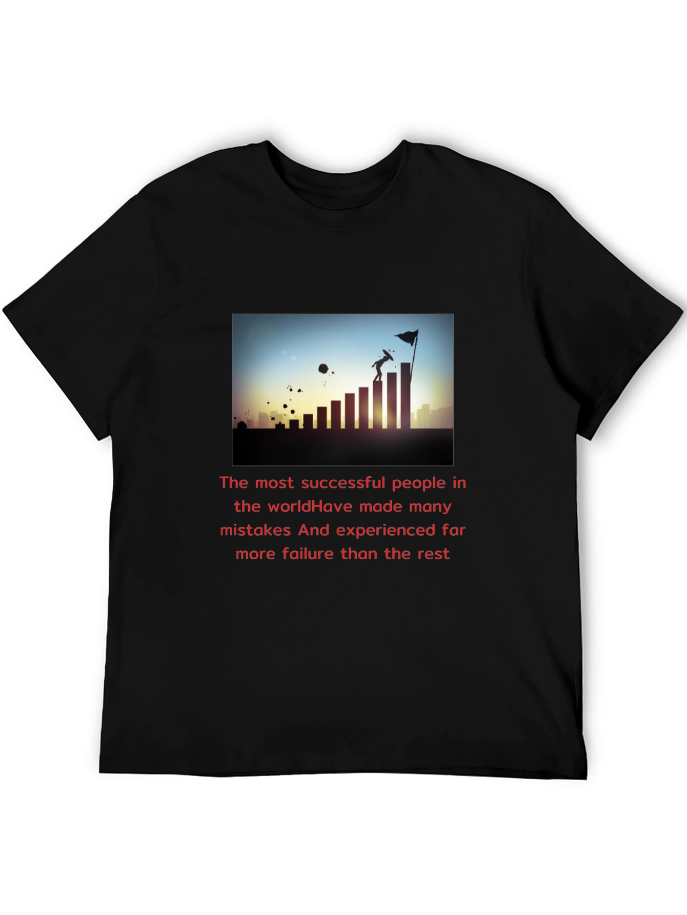Motivational Success T-Shirt - Black