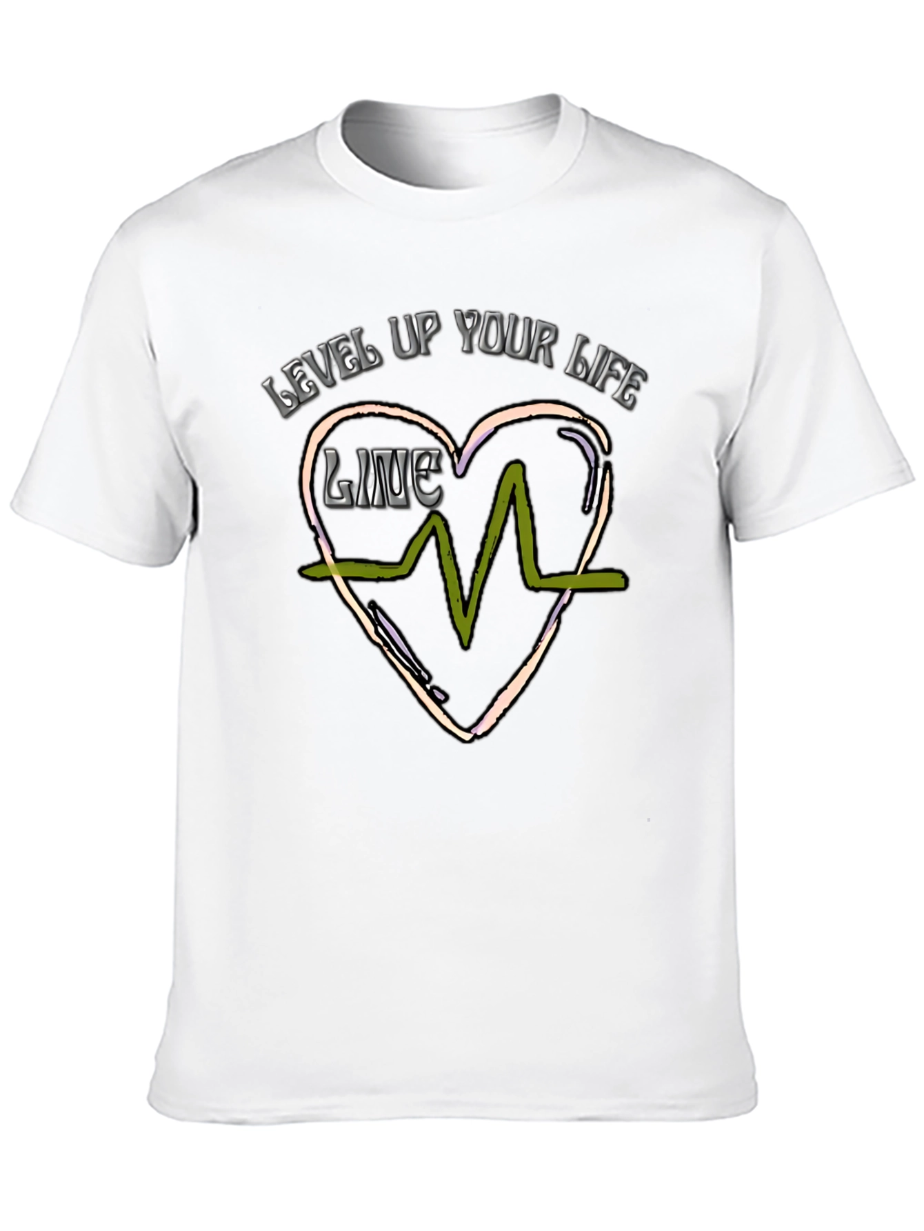 Level Up Your Life Graphic Tee - Black