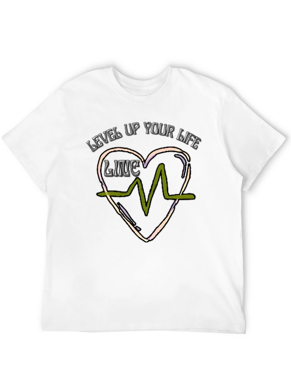 Level Up Your Life Graphic Tee - Black