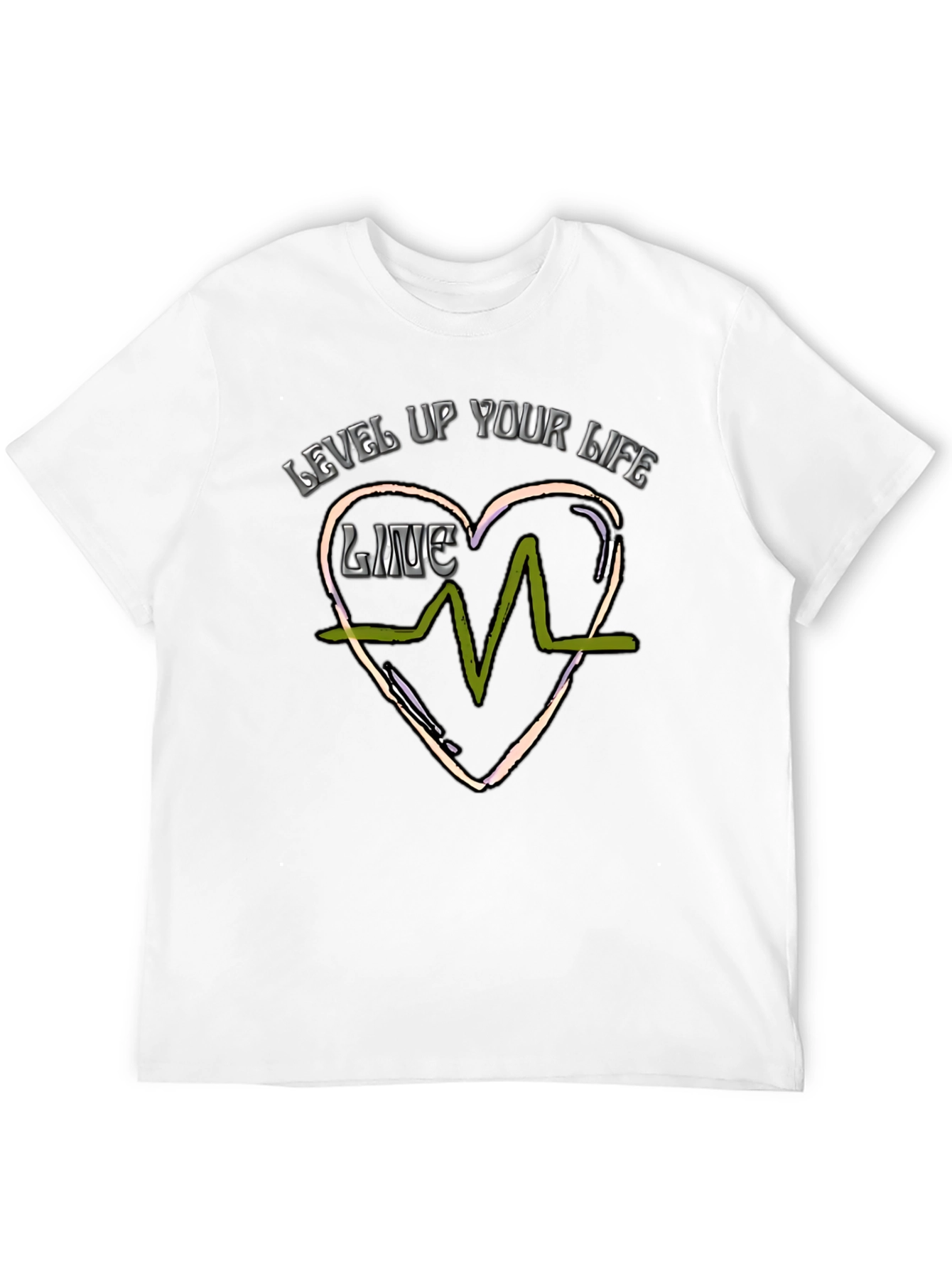 Level Up Your Life Graphic Tee - Black