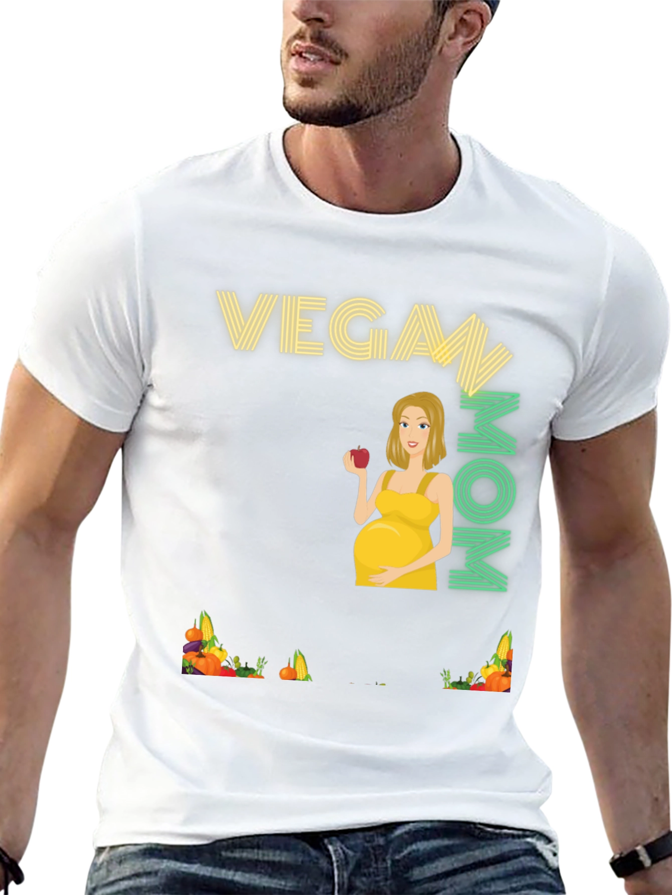 Vegan Mom T-Shirt - Cute Pregnancy Tee