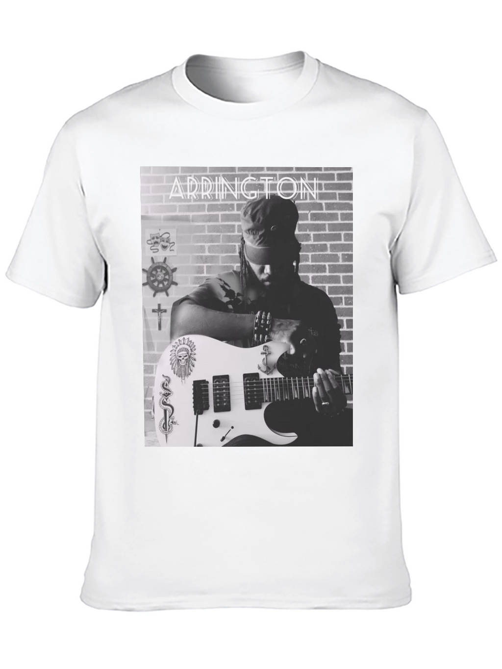 Addington Graphic Tee - Black Cotton T-Shirt