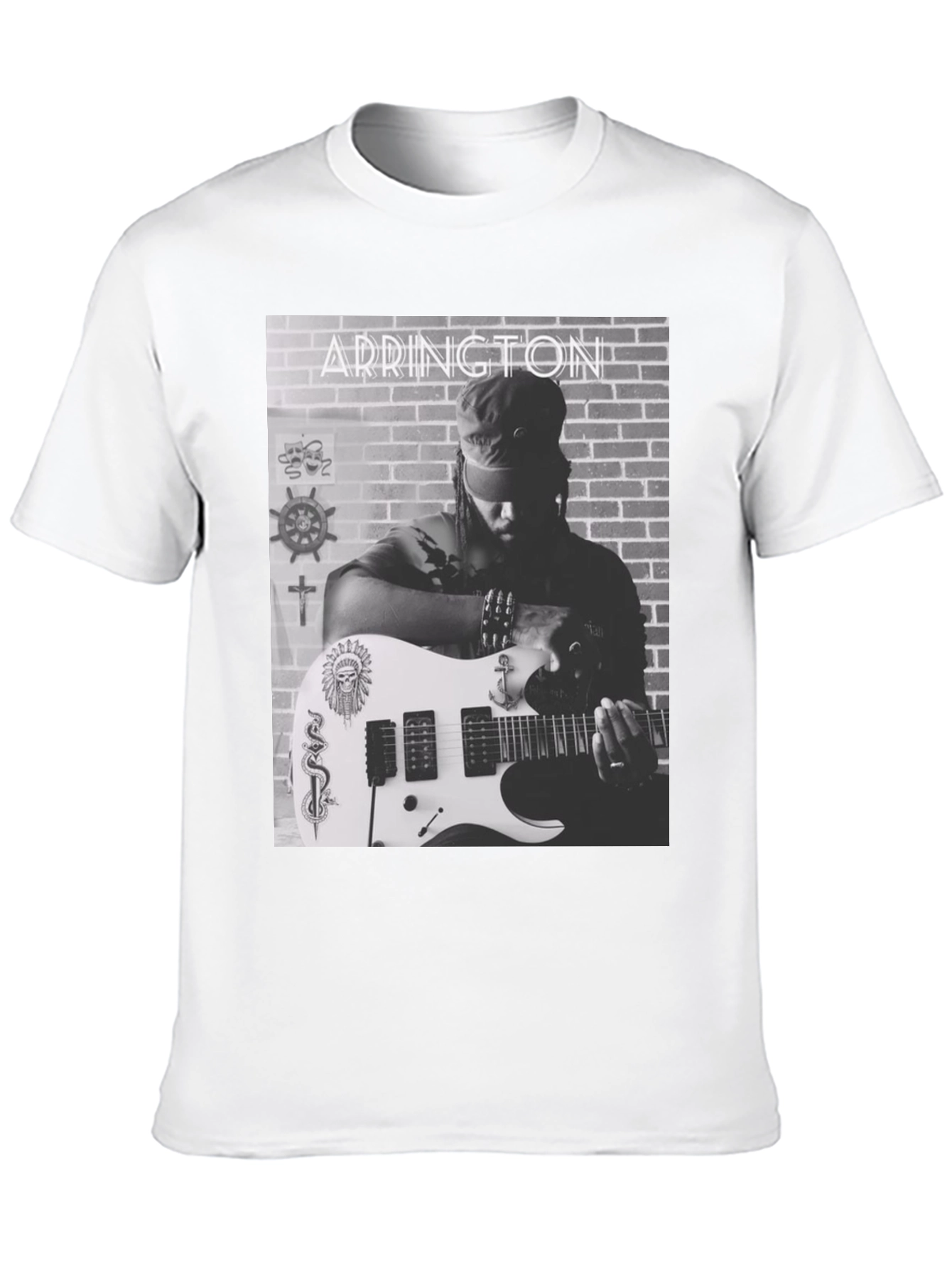 Addington Graphic Tee - Black Cotton T-Shirt