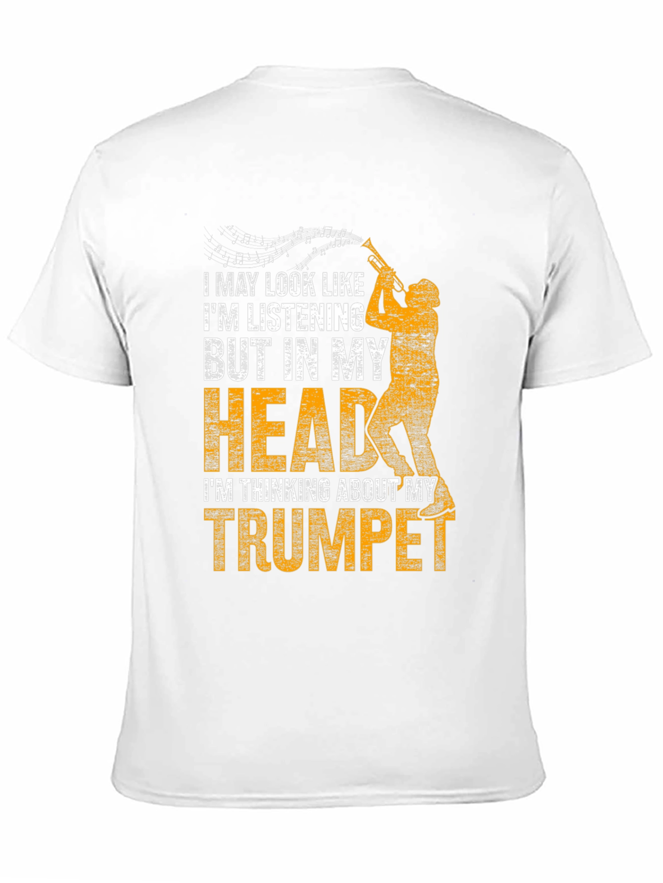 Trumpet Player T-Shirt: In My Head Music Tee