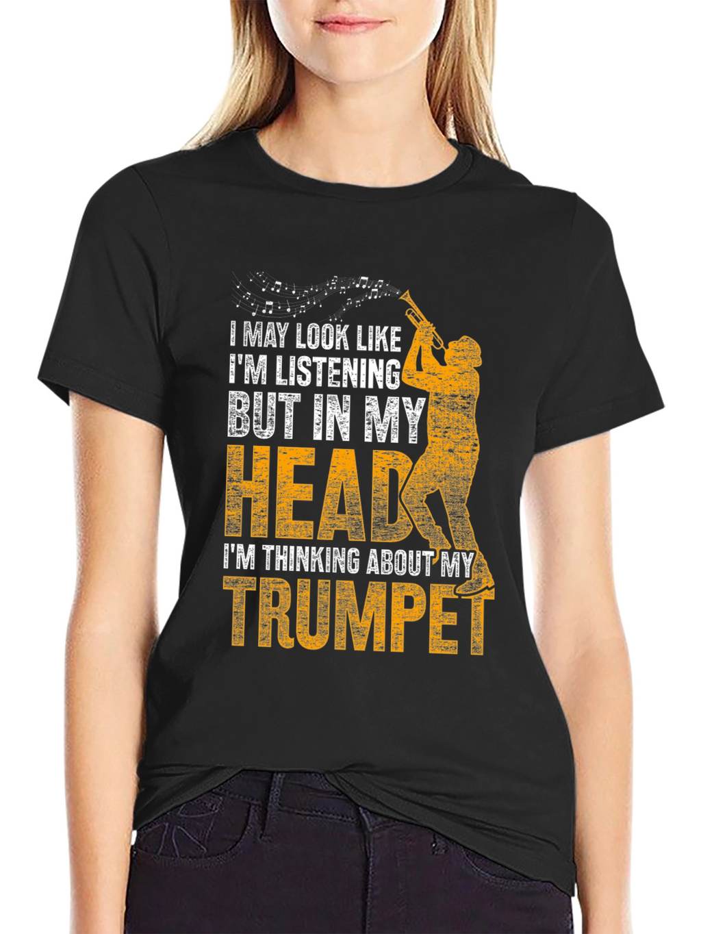 Trumpet Player T-Shirt: In My Head Music Tee