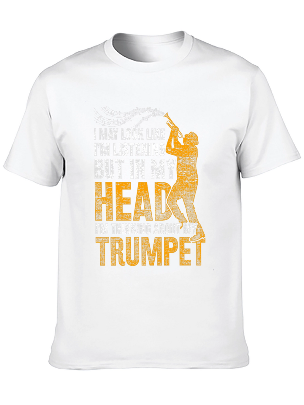 Trumpet Player T-Shirt: In My Head Music Tee