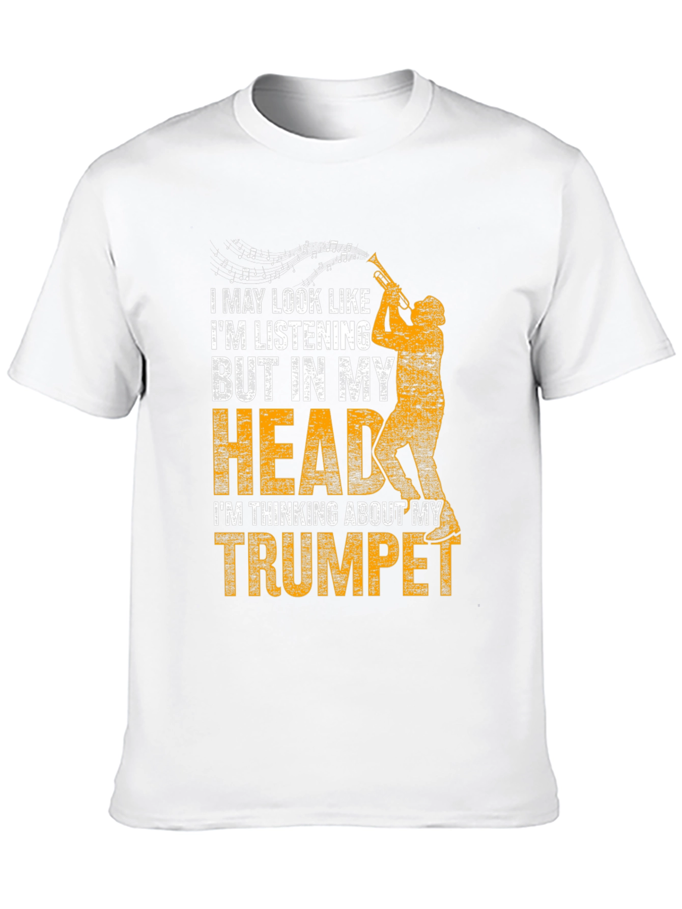 Trumpet Player T-Shirt: In My Head Music Tee