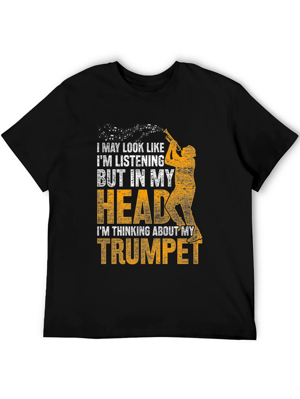 Trumpet Player T-Shirt: In My Head Music Tee