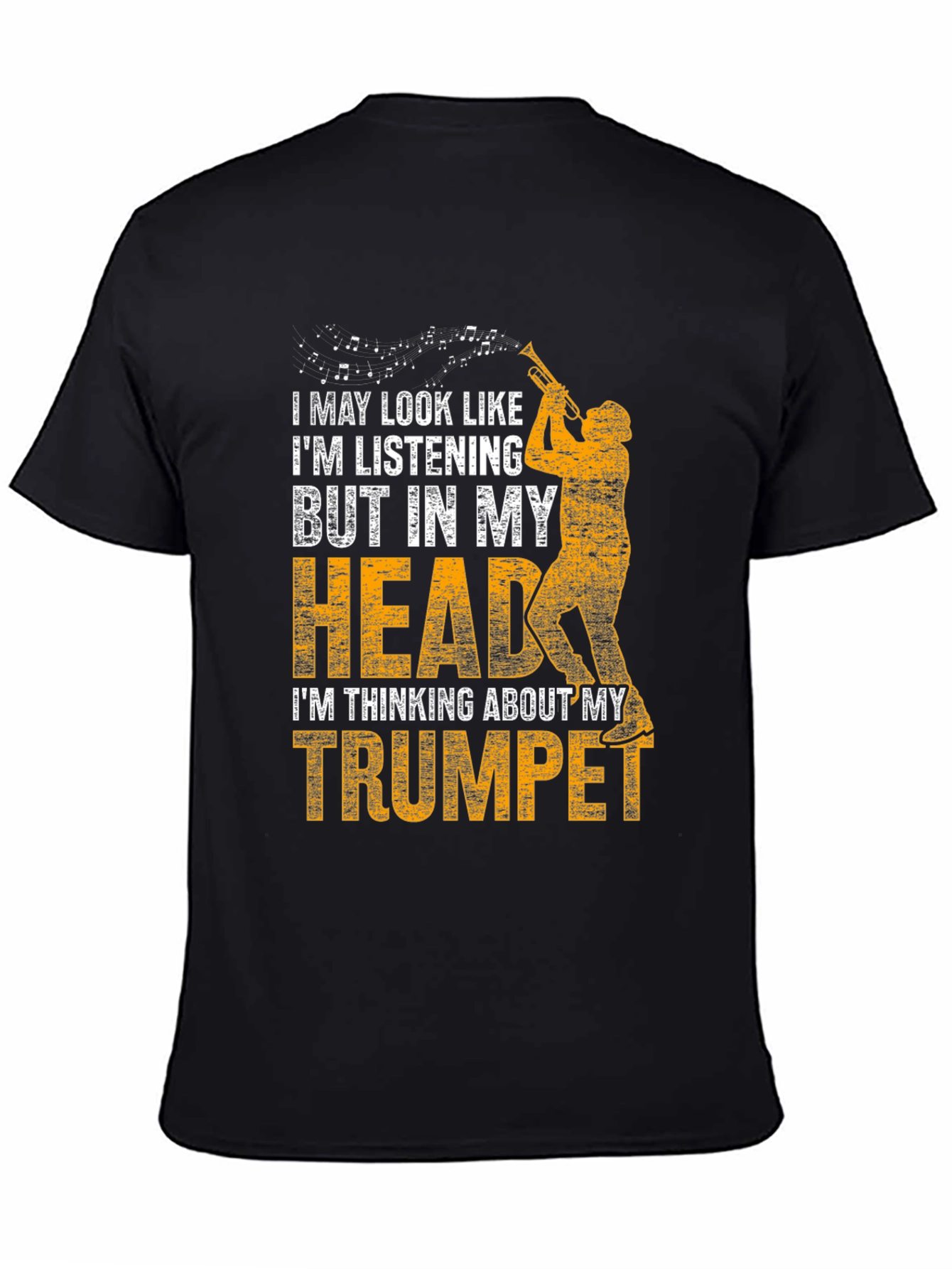 Trumpet Player T-Shirt: In My Head Music Tee