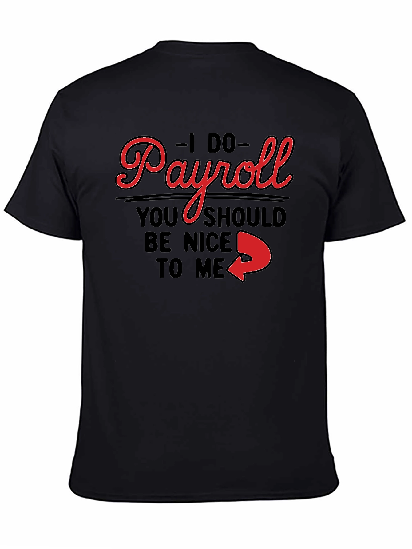 I Do Payroll Funny Slogan Graphic Tee