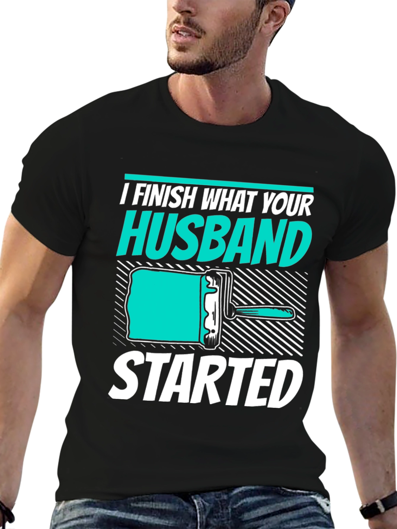 I Finish What Your Husband Started Funny T-Shirt