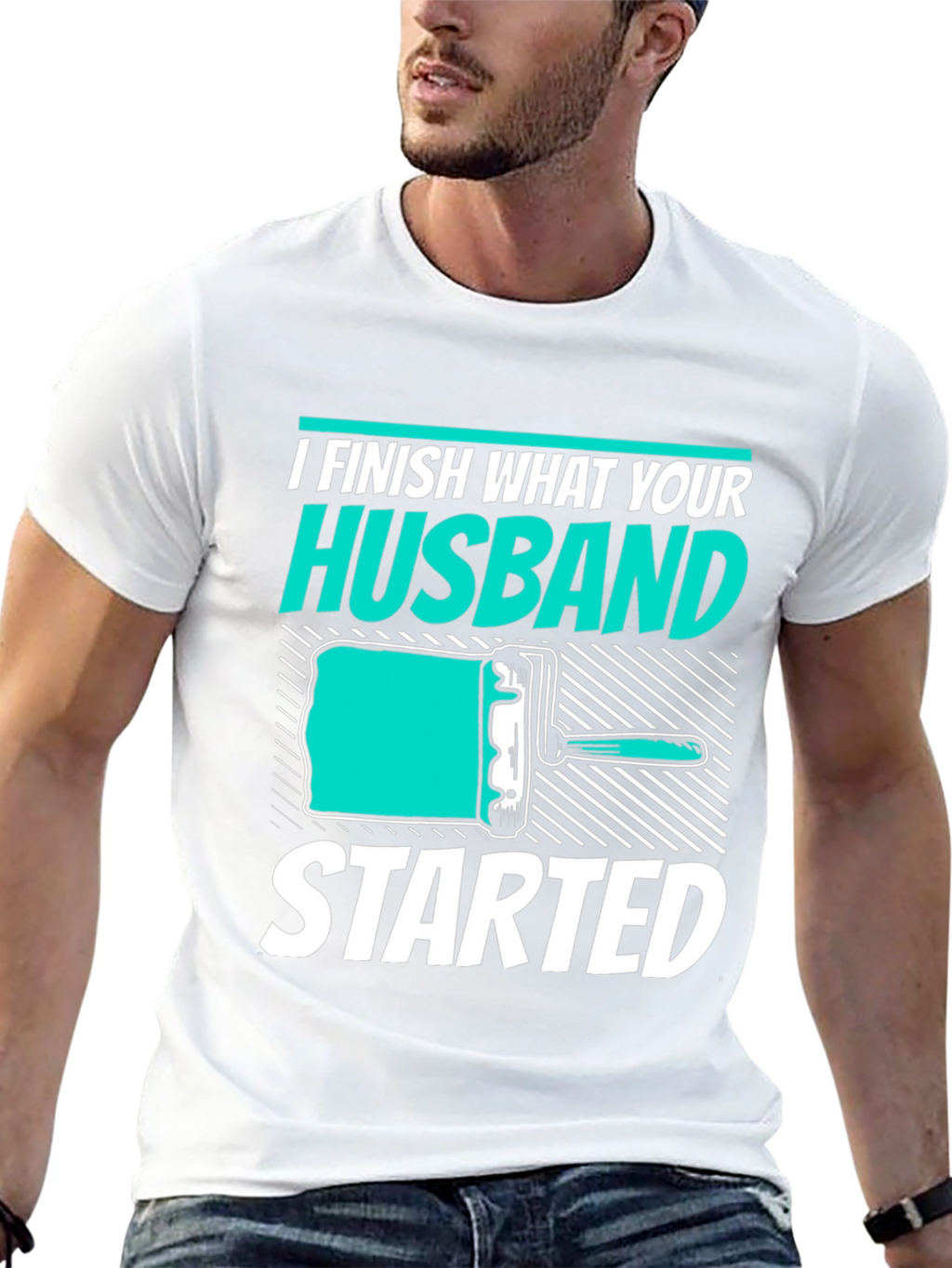 I Finish What Your Husband Started Funny T-Shirt