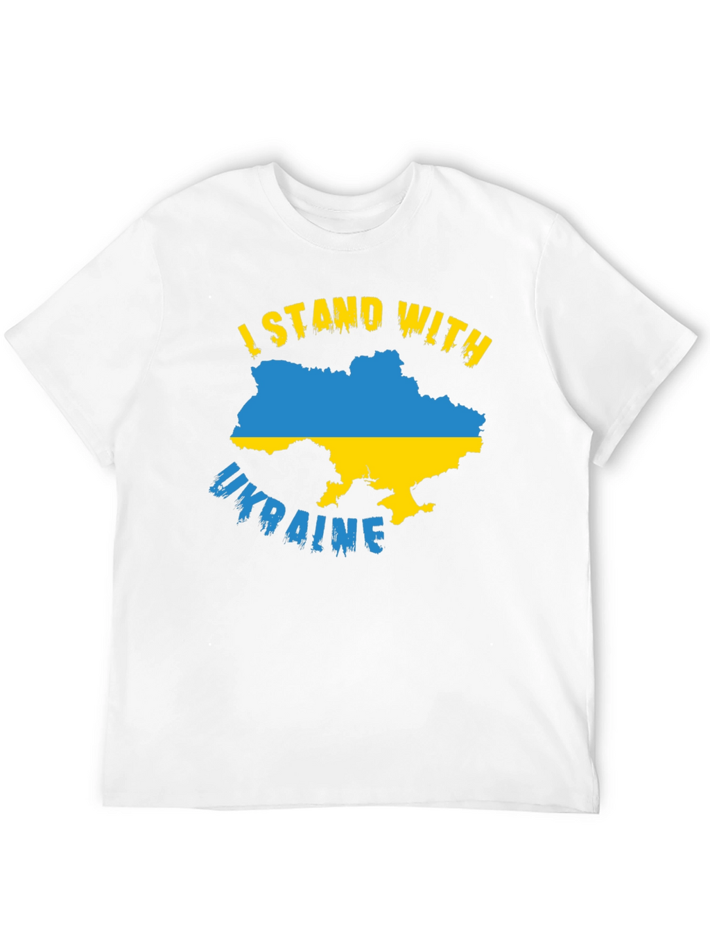 Ukraine Flag T-Shirt: I Stand With Ukraine Support