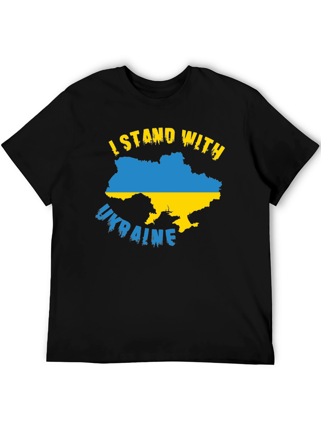 Ukraine Flag T-Shirt: I Stand With Ukraine Support
