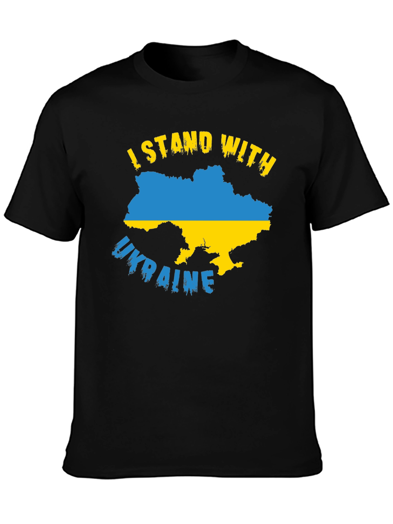 Ukraine Flag T-Shirt: I Stand With Ukraine Support
