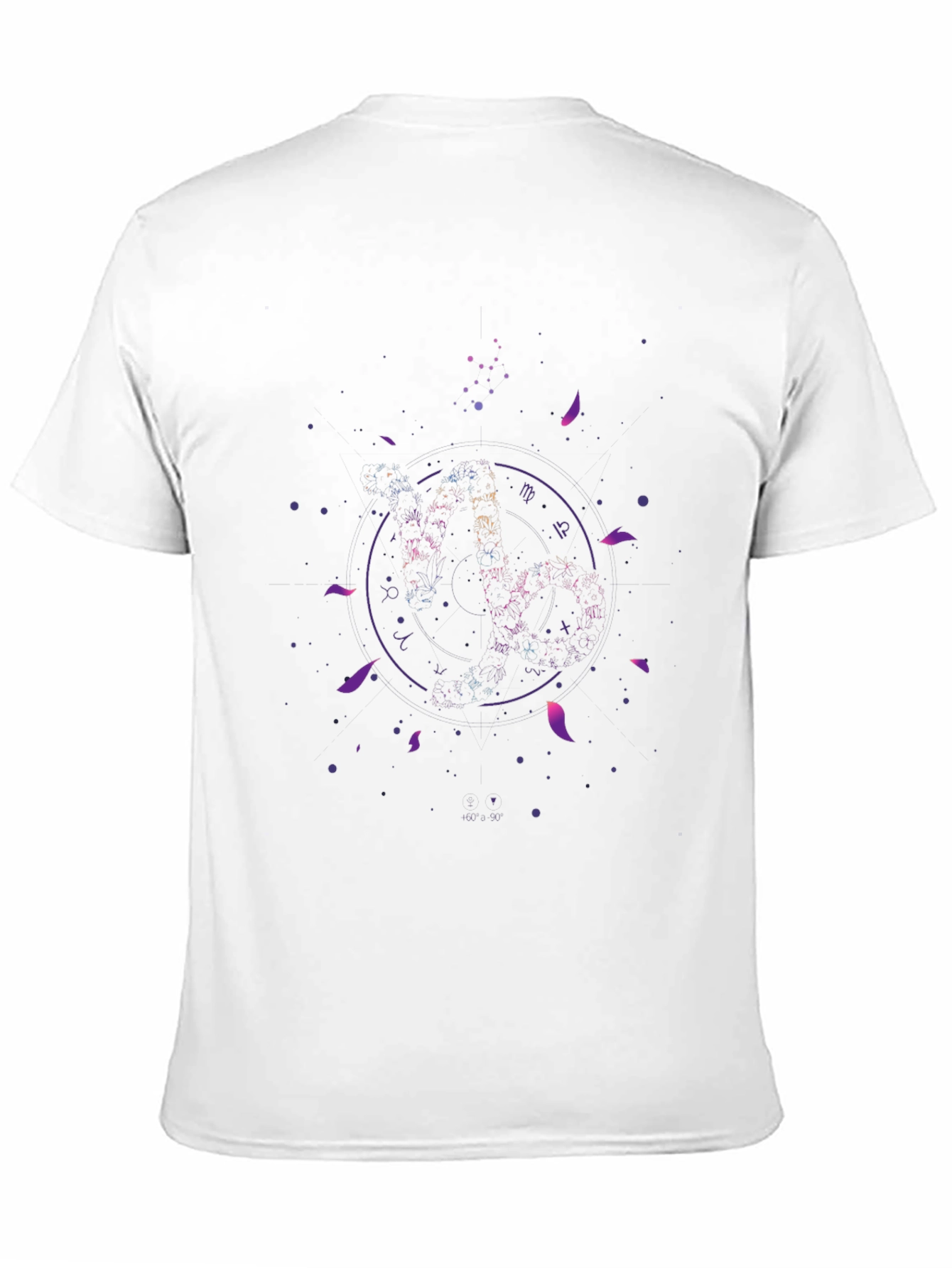 Cosmic Zodiac Black T-Shirt - Celestial Astrology Design