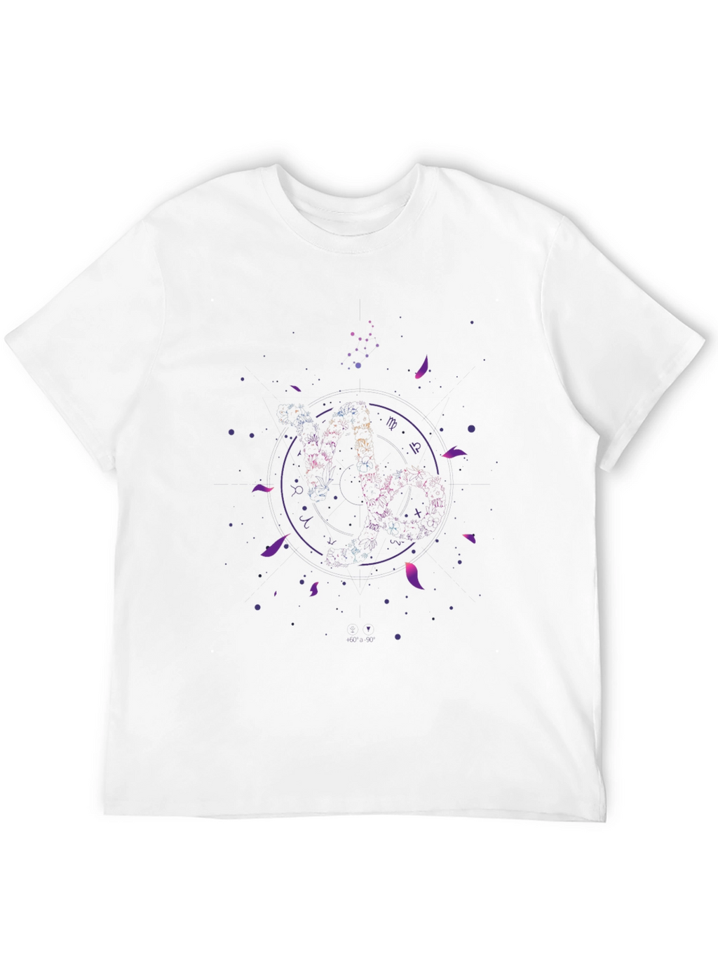 Cosmic Zodiac Black T-Shirt - Celestial Astrology Design