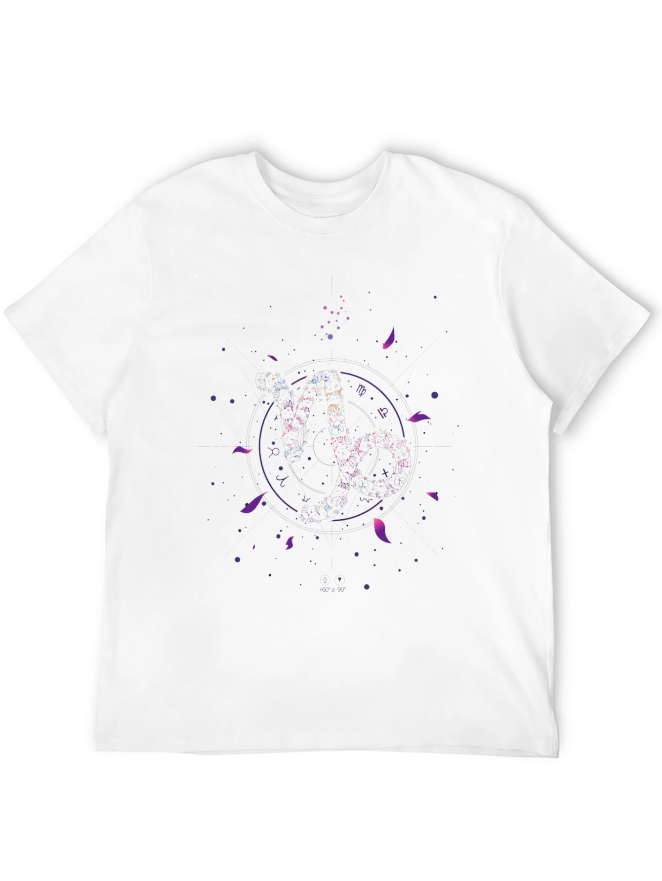 Cosmic Zodiac Black T-Shirt - Celestial Astrology Design