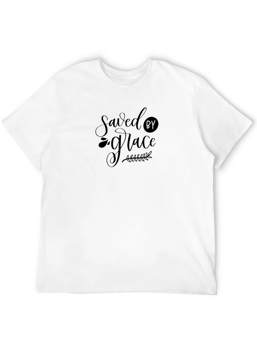Saved by Grace Christian T-Shirt - Black