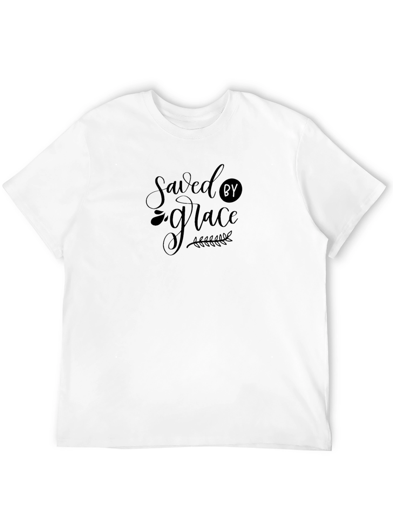 Saved by Grace Christian T-Shirt - Black