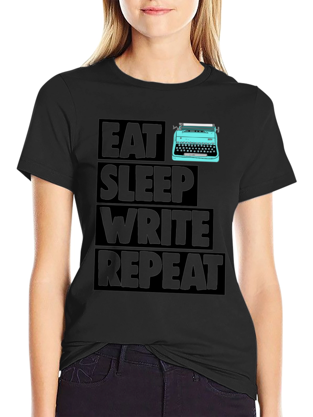 Eat Sleep Write Repeat Writer T-Shirt