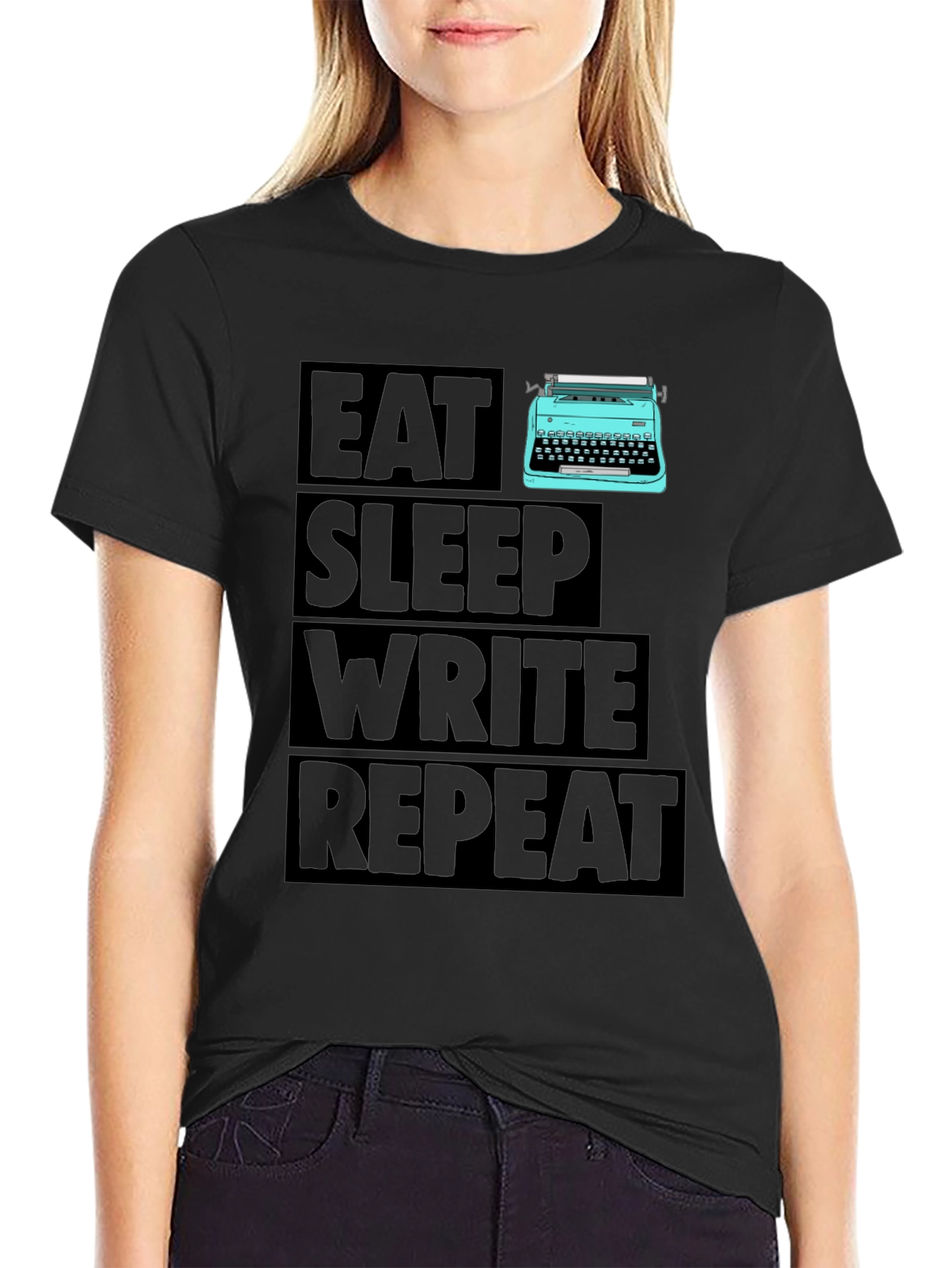 Eat Sleep Write Repeat Writer T-Shirt