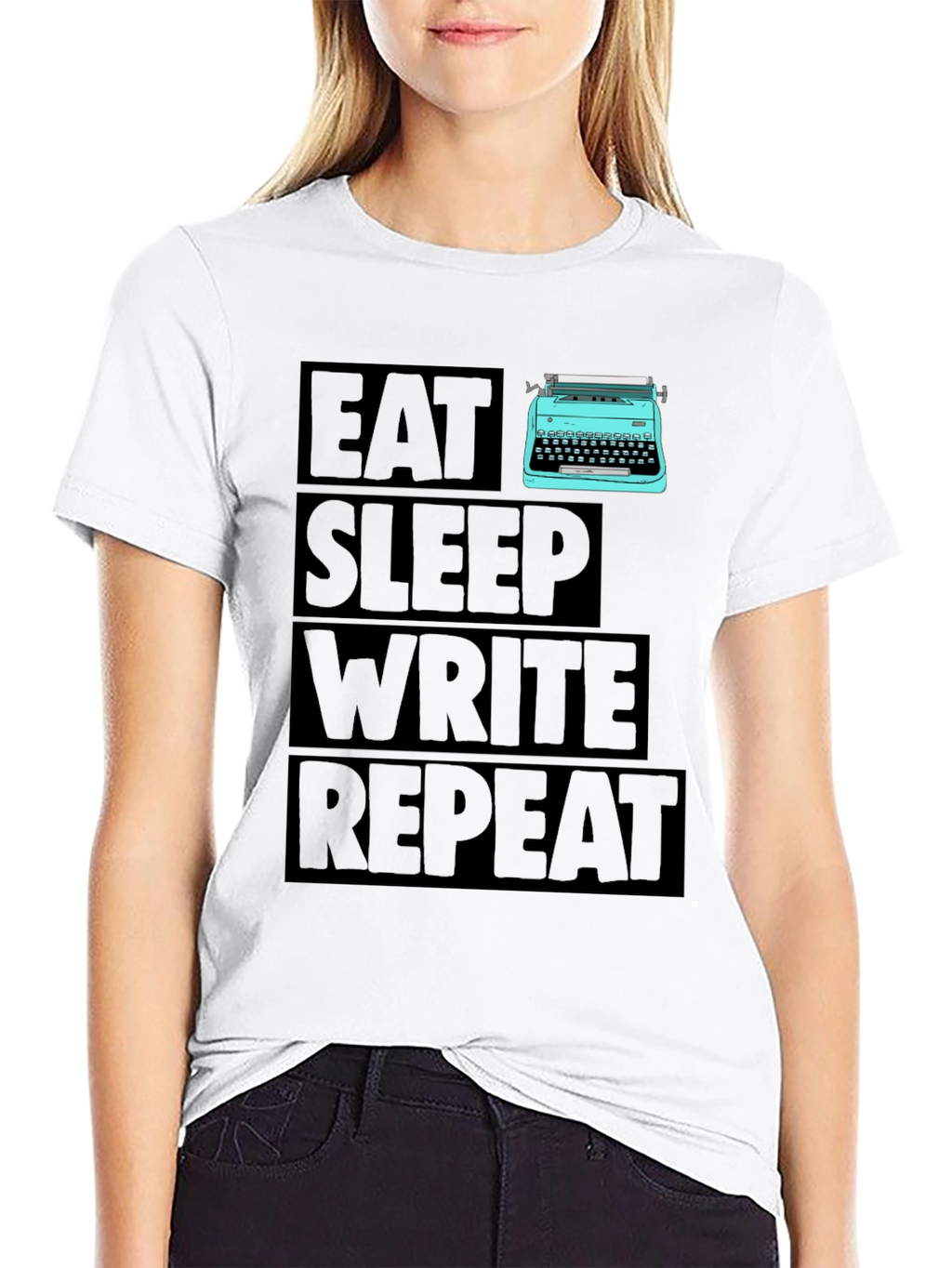 Eat Sleep Write Repeat Writer T-Shirt
