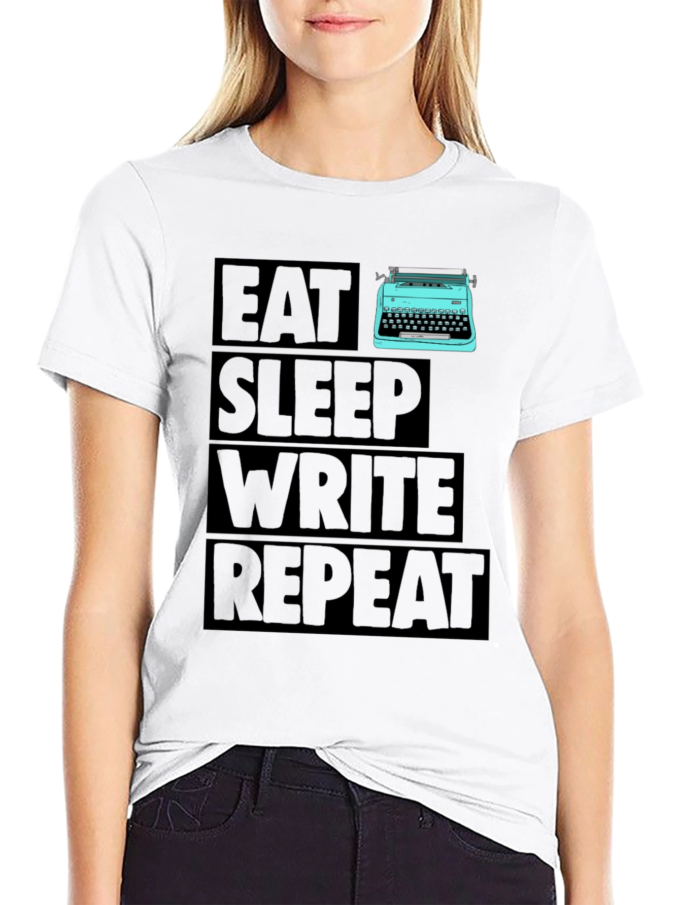 Eat Sleep Write Repeat Writer T-Shirt