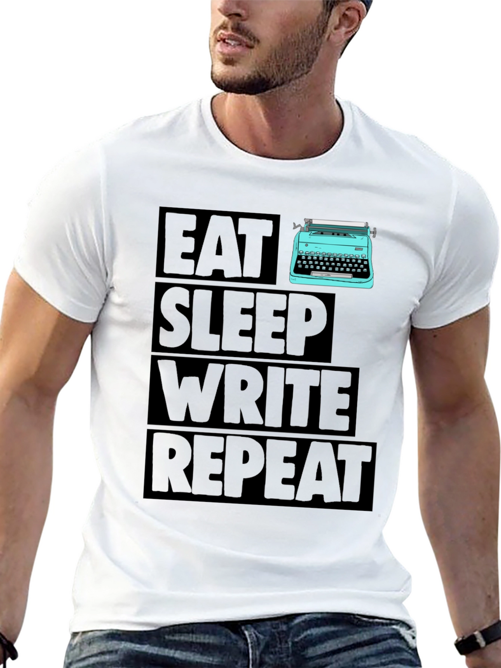 Eat Sleep Write Repeat Writer T-Shirt
