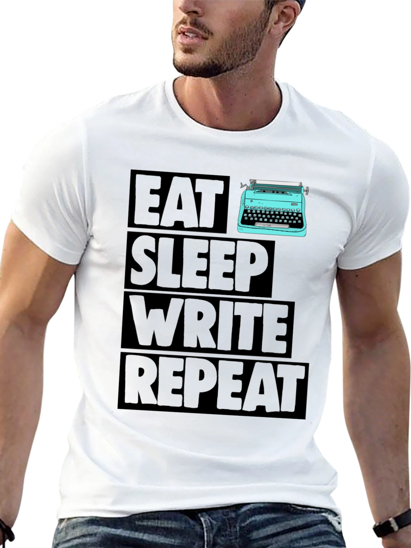 Eat Sleep Write Repeat Writer T-Shirt