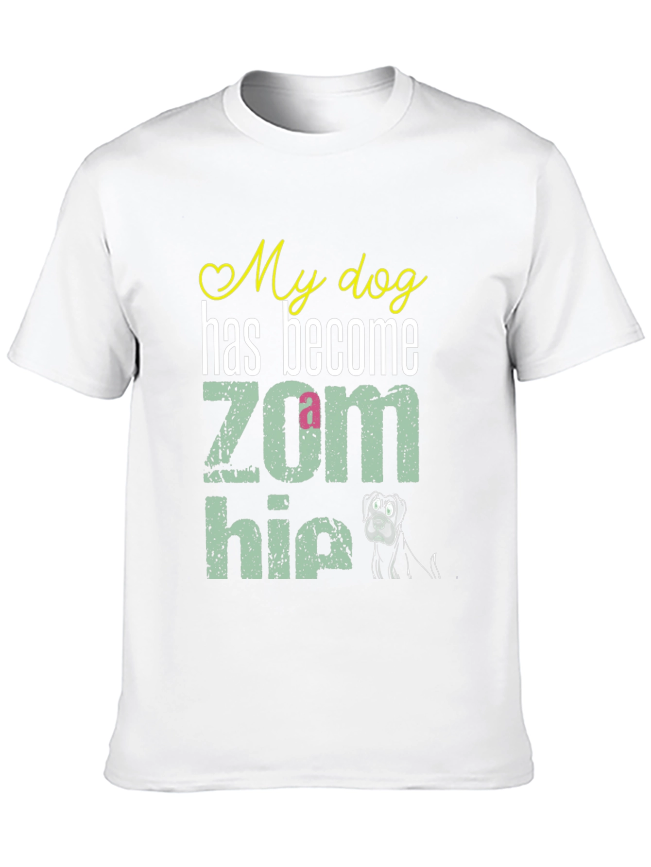My Dog is a Zom-bie Funny Dog Lover T-Shirt