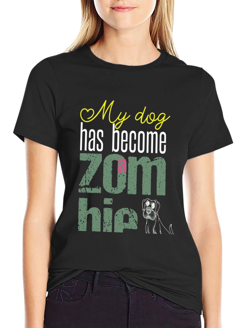 My Dog is a Zom-bie Funny Dog Lover T-Shirt