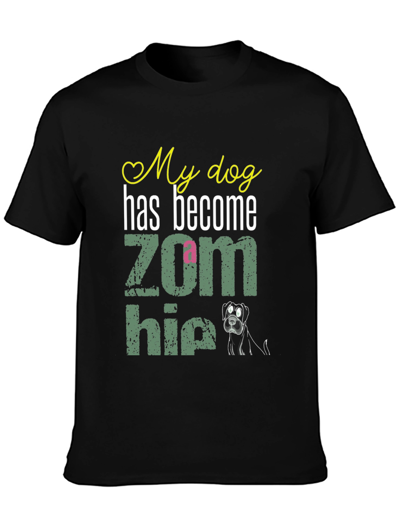 My Dog is a Zom-bie Funny Dog Lover T-Shirt