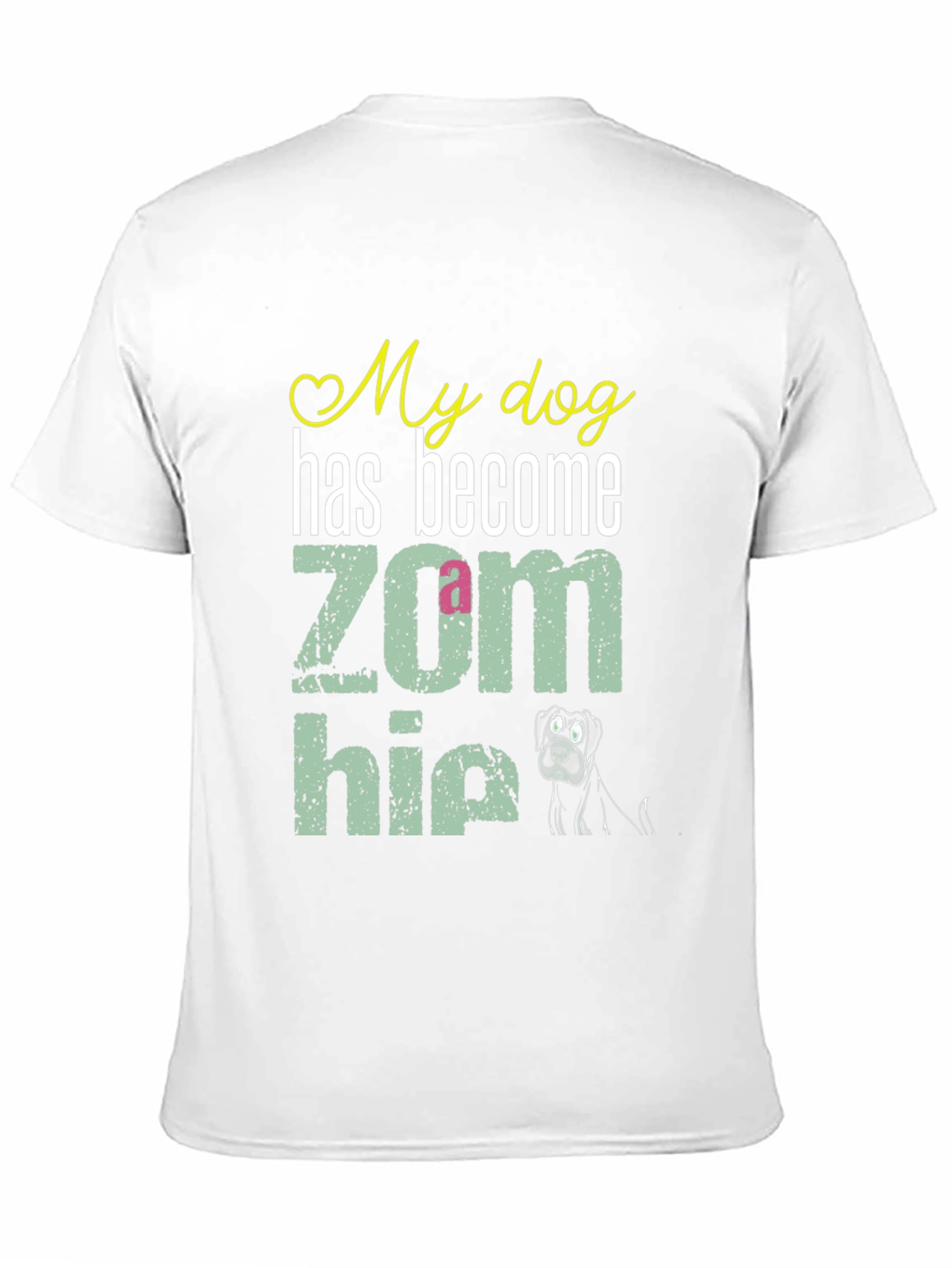 My Dog is a Zom-bie Funny Dog Lover T-Shirt