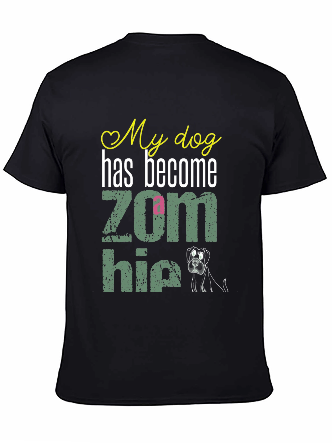My Dog is a Zom-bie Funny Dog Lover T-Shirt