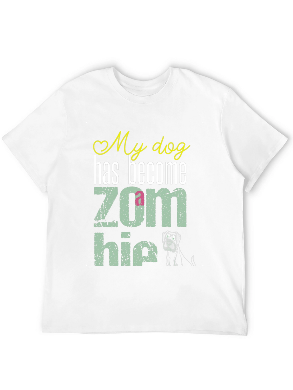 My Dog is a Zom-bie Funny Dog Lover T-Shirt