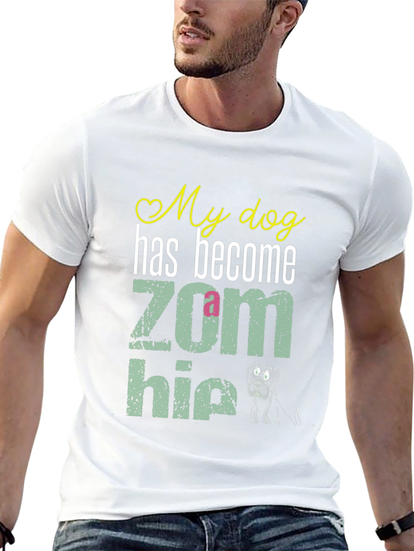 My Dog is a Zom-bie Funny Dog Lover T-Shirt