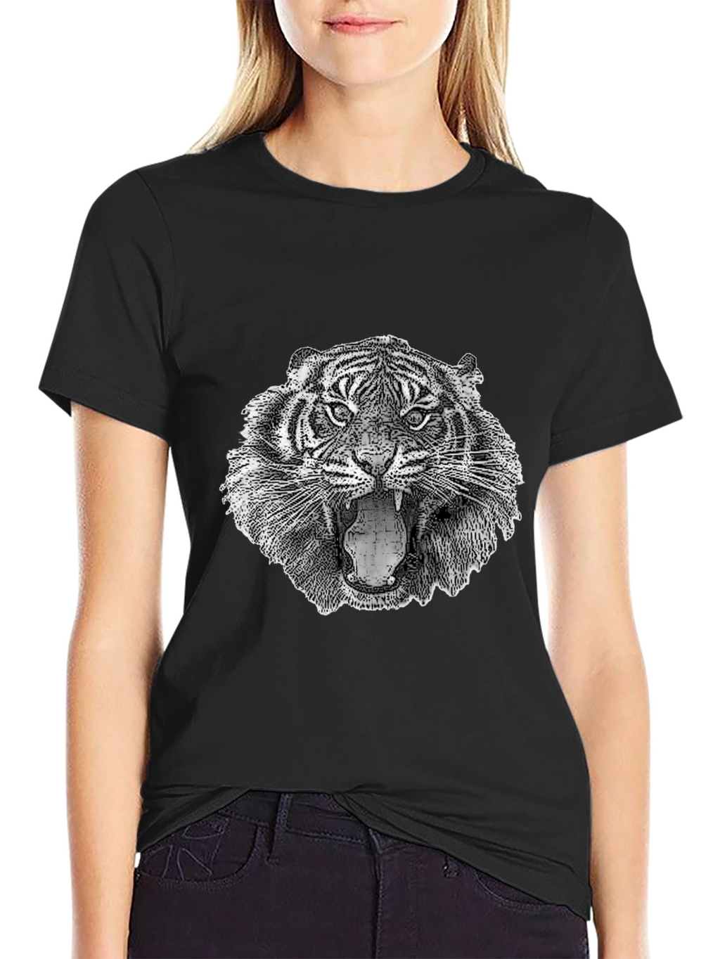 Tiger Graphic T-Shirt - Fierce Animal Print