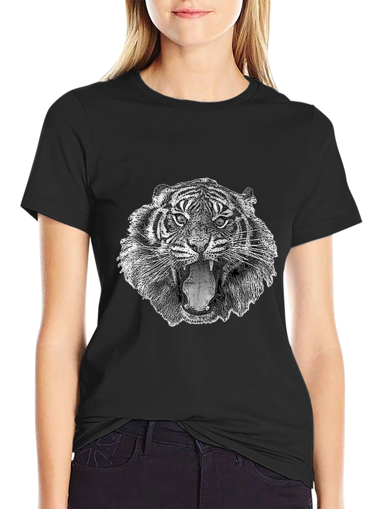 Tiger Graphic T-Shirt - Fierce Animal Print