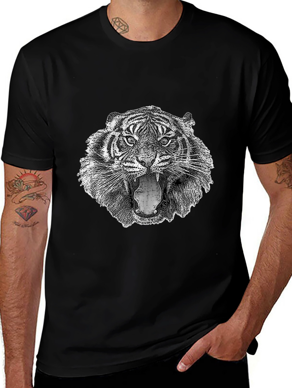 Tiger Graphic T-Shirt - Fierce Animal Print
